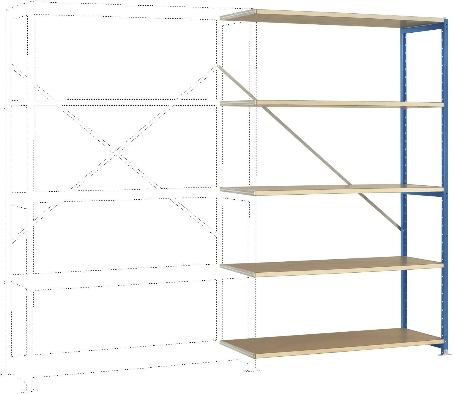 Manuflex RP1128.5007 Magazijnstelling uitbreidingsmodule (b x h x d) 960 x 2250 x 600 mm Hout