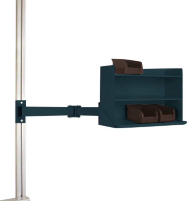 Manuflex LZ3901.7016 ESD Polica ESD kutije za prikaz u antracit RAL 7016, ŠxDxV = 430 x 155 x 310 mm
