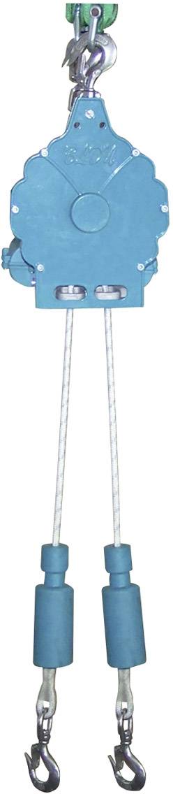Sustav užadi s dva užeta i kuke. Izrađen od plavog metala, koristi se za podizanje teških tereta.