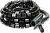 Cablehome 128536 spiralno crijevo crna plastika 1 St.