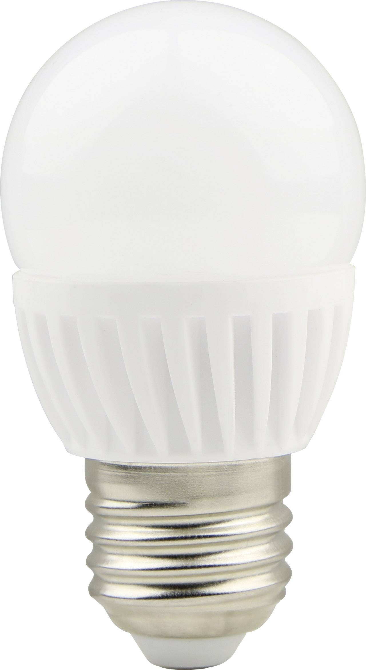 Bijela LED žarulja s E27 Contact bazom, prikladna za energetski učinkovito osvjetljenje.