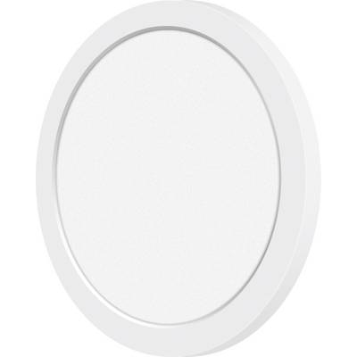 Okrugla bijela LED stropna svjetiljka jednostavnog, modernog dizajna. Podesna za energetski učinkovito unutarnje osvjetljenje.