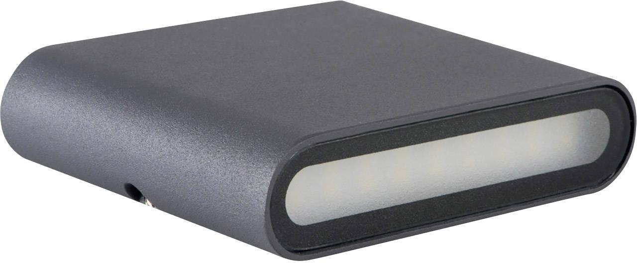 Crna, pravokutna prijenosna lampa s vidljivim LED svjetlima na prednjoj strani.