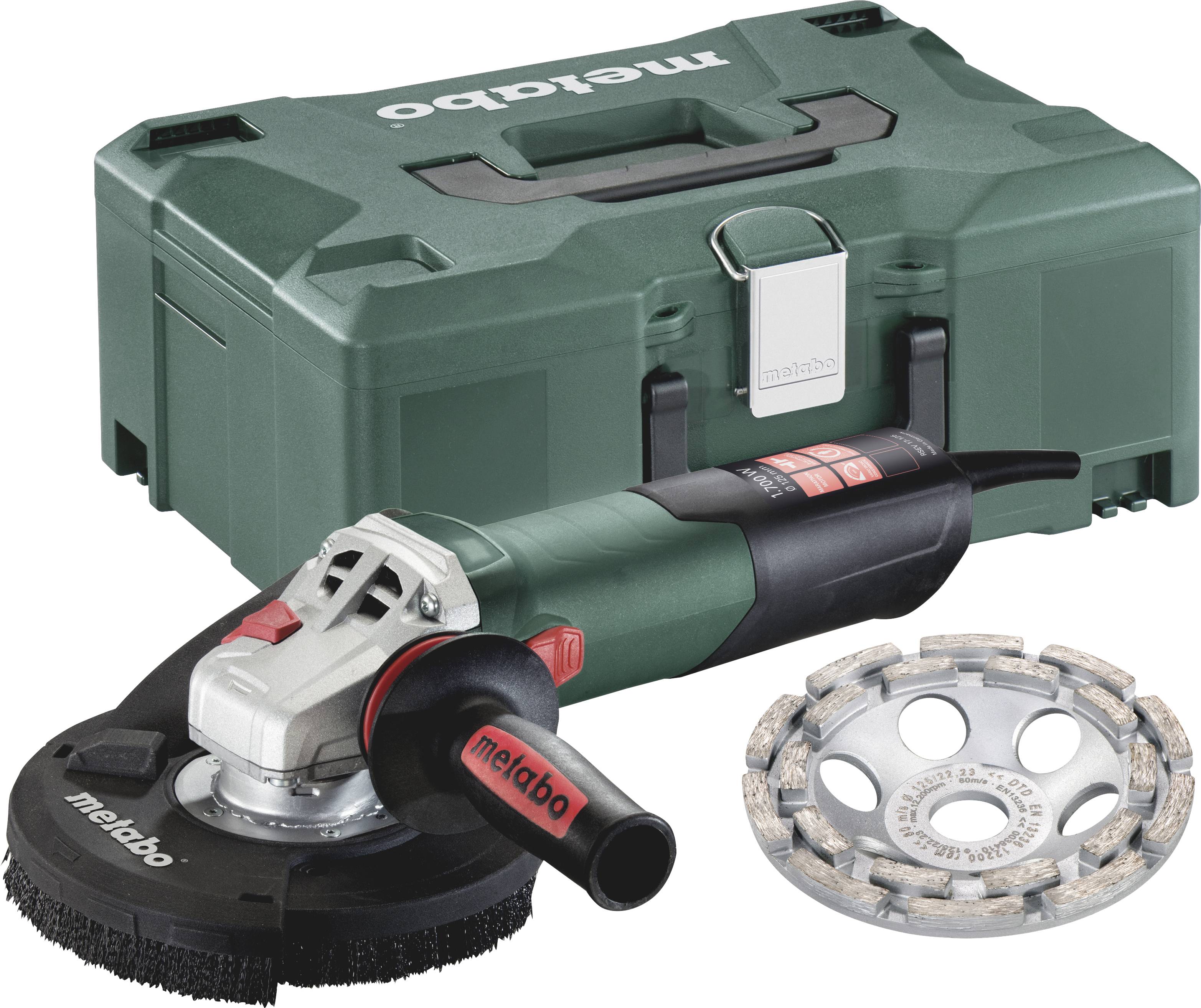 Metabo RSEV 17-125 603829510 Vinkelslip 125 mm inkl. v&auml;ska 1700 W