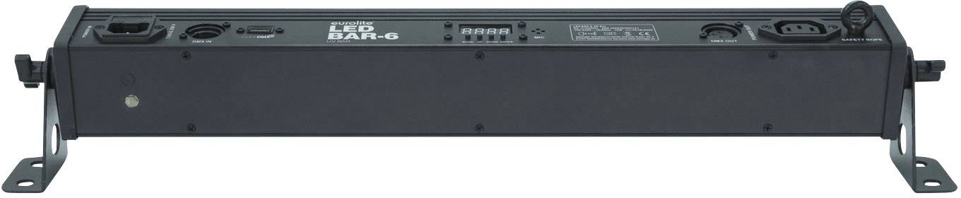 Crni LED-bar kućišta s raznim priključcima i oznakama na prednjoj strani.