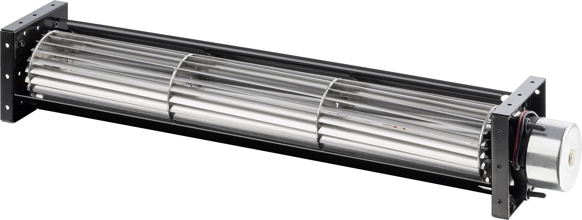 Izduženi radijalni ventilator u metalnom kućištu. Pogodan za ventilaciju i hlađenje u tehničkim primjenama.