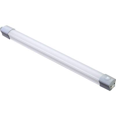 LED cijev s bijelim krajnjim kapicama i prekidačem na vrhu. Koristi se za osvjetljenje prostorija.