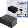 LogiLink QP0028 USB 3.2 gen. 2 SATA 6 Gb/s 2 ulaza priključna stanica tvrdog diska 2.5 palac, 3.5 palac s funkcijom kloniranja