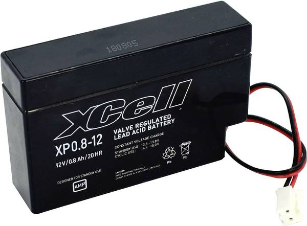 XCell XP0.812JST XCEXP0.812JST olovni akumulator 12 V 0.8 Ah olovno-koprenasti (Š x V x D) 96 x 62 x 25 mm JST priključak  bez održavanja
