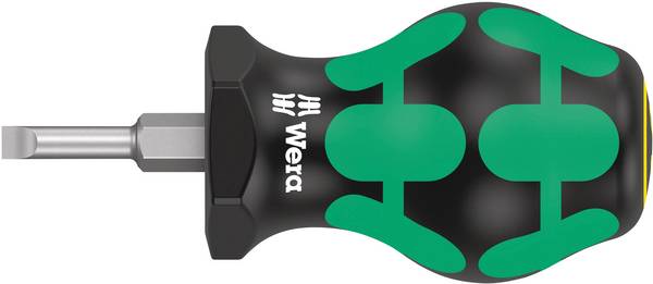Wera 335 Stubby univerzalno plosnati odvijač Širina oštrica: 4 mm Duljina oštrice: 25 mm