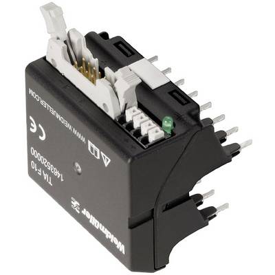 Crni elektronički utični konektor s više pinova i bijelim polugama, korišten u industrijskim primjenama, s natpisom 'Wieland Electric'.
