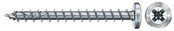 Fischer 670247 Power-Fast II vijak za iverice 4 mm 45 mm križni pozidriv    čelik galvansko pocinčani 200 St.