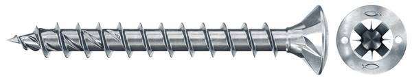 Fischer 670250 Power-Fast II vijak za iverice 4 mm 35 mm križni pozidriv    čelik galvansko pocinčani 500 St.