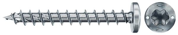 Fischer 670101 Power-Fast II vijak za iverice 3.5 mm 25 mm T-profil    čelik galvansko pocinčani 200 St.