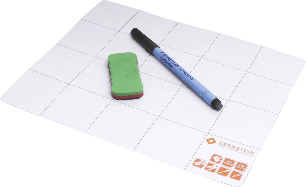 BERNSTEIN Tools for Electronics 2-119 Magnetische mat met pen en spons 1 stuk(s)