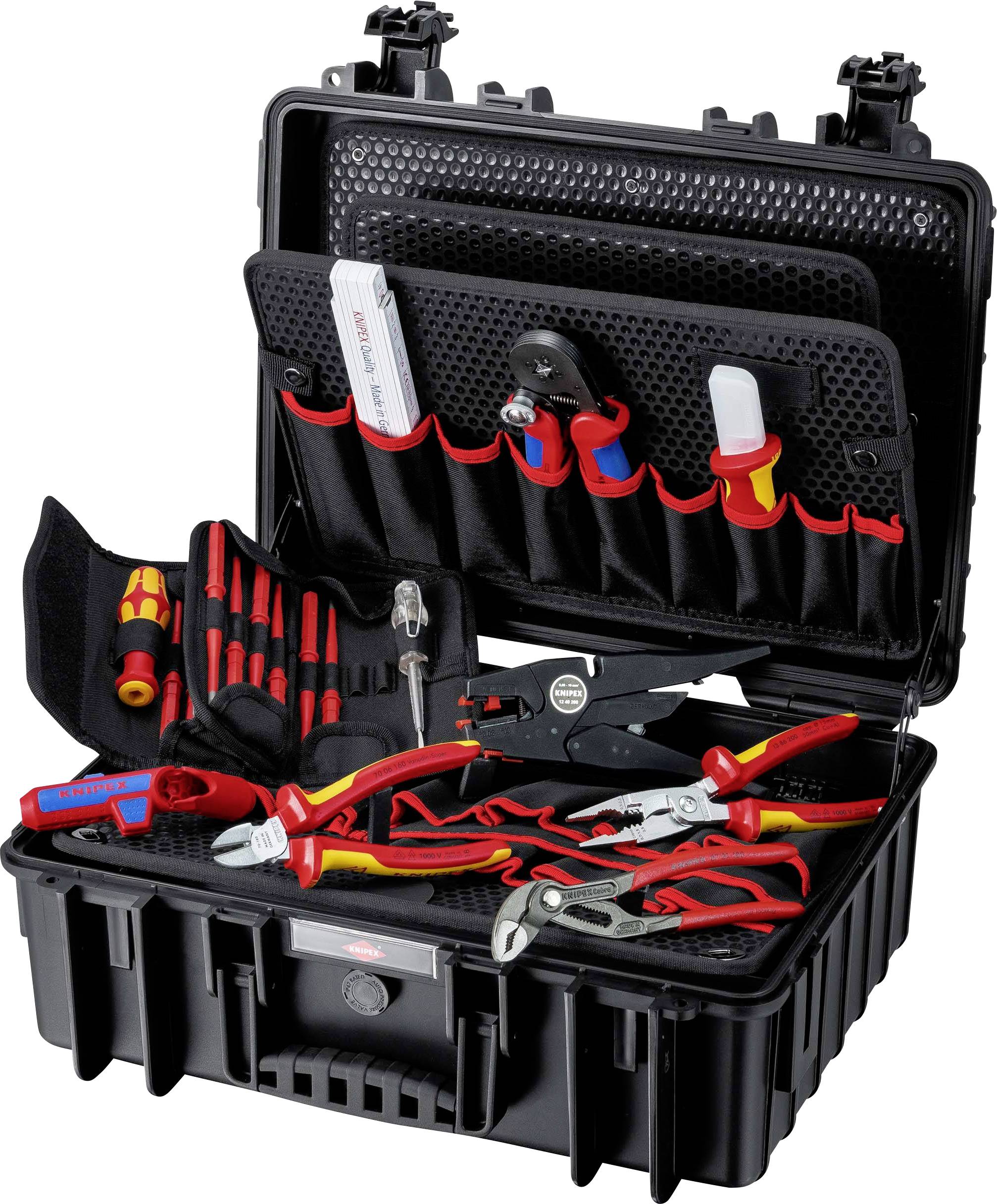 Knipex 00 21 35 Verktygsv&auml;ska med utrustning 25 delar (L x B x H) 437 x 307 x 172 mm