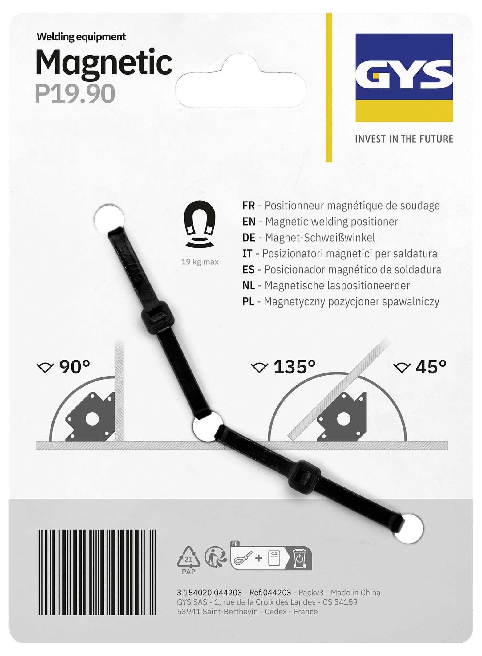 Toparc 044203 Magnetski kut za zavarivanje MAGNETIC P19.90-1