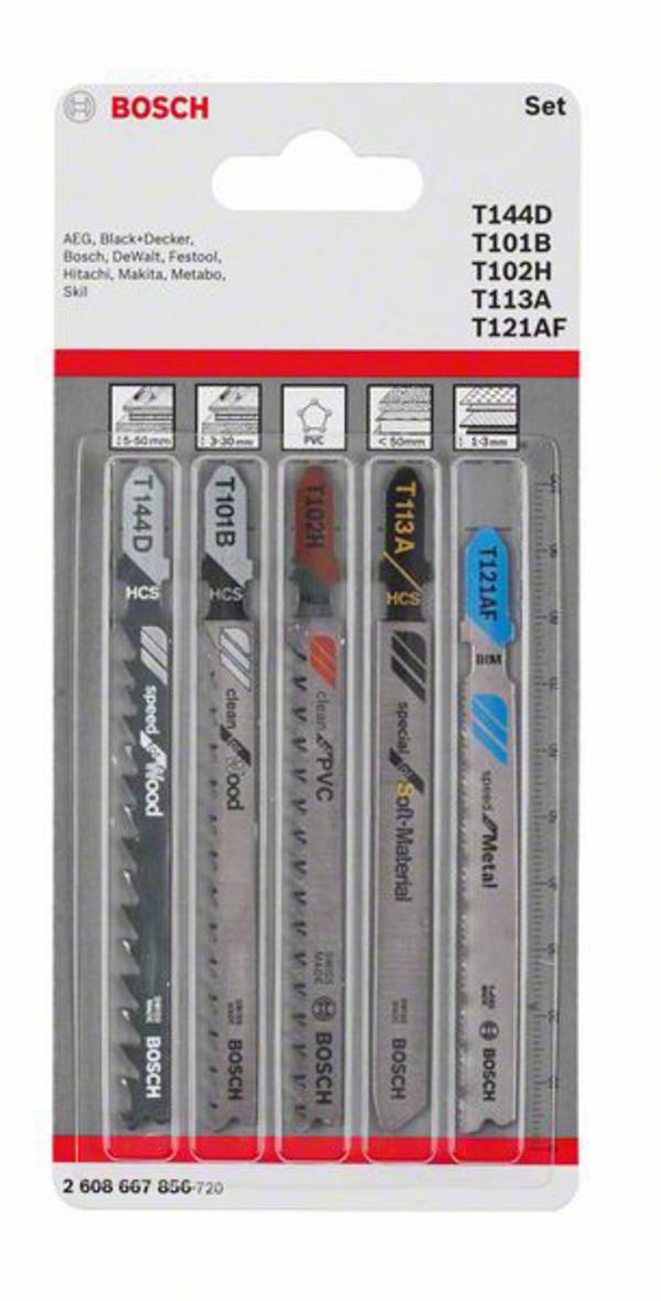 Bosch Accessories 2608667856 Set ubodne pile Allrounder, 5 komada 5 St.
