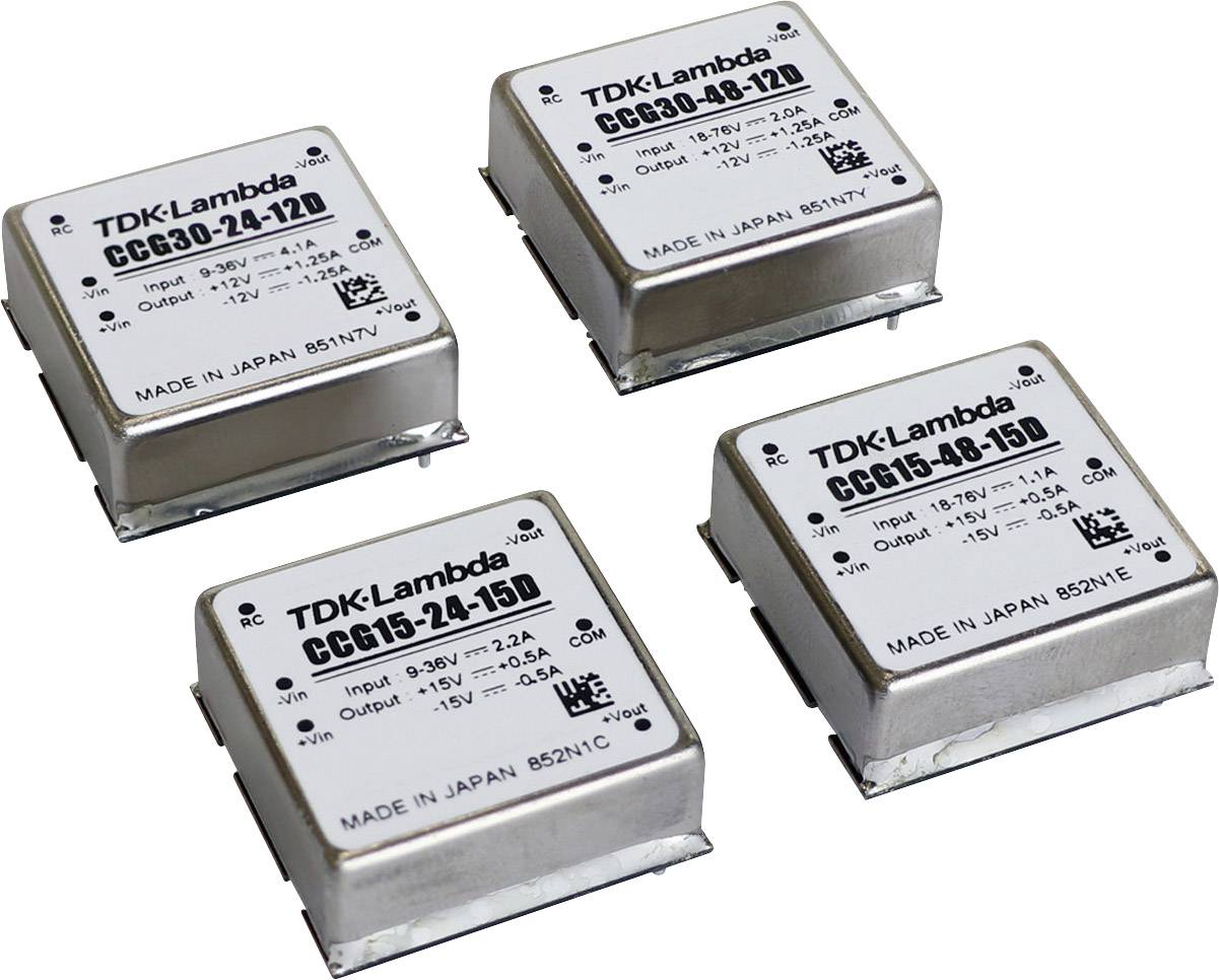 TDK-Lambda CCG15-48-15S DC/DC-converter, print 15 V 1 A 15 W Aantal uitgangen: 1 x Inhoud 1 stuk(s) afbeelding