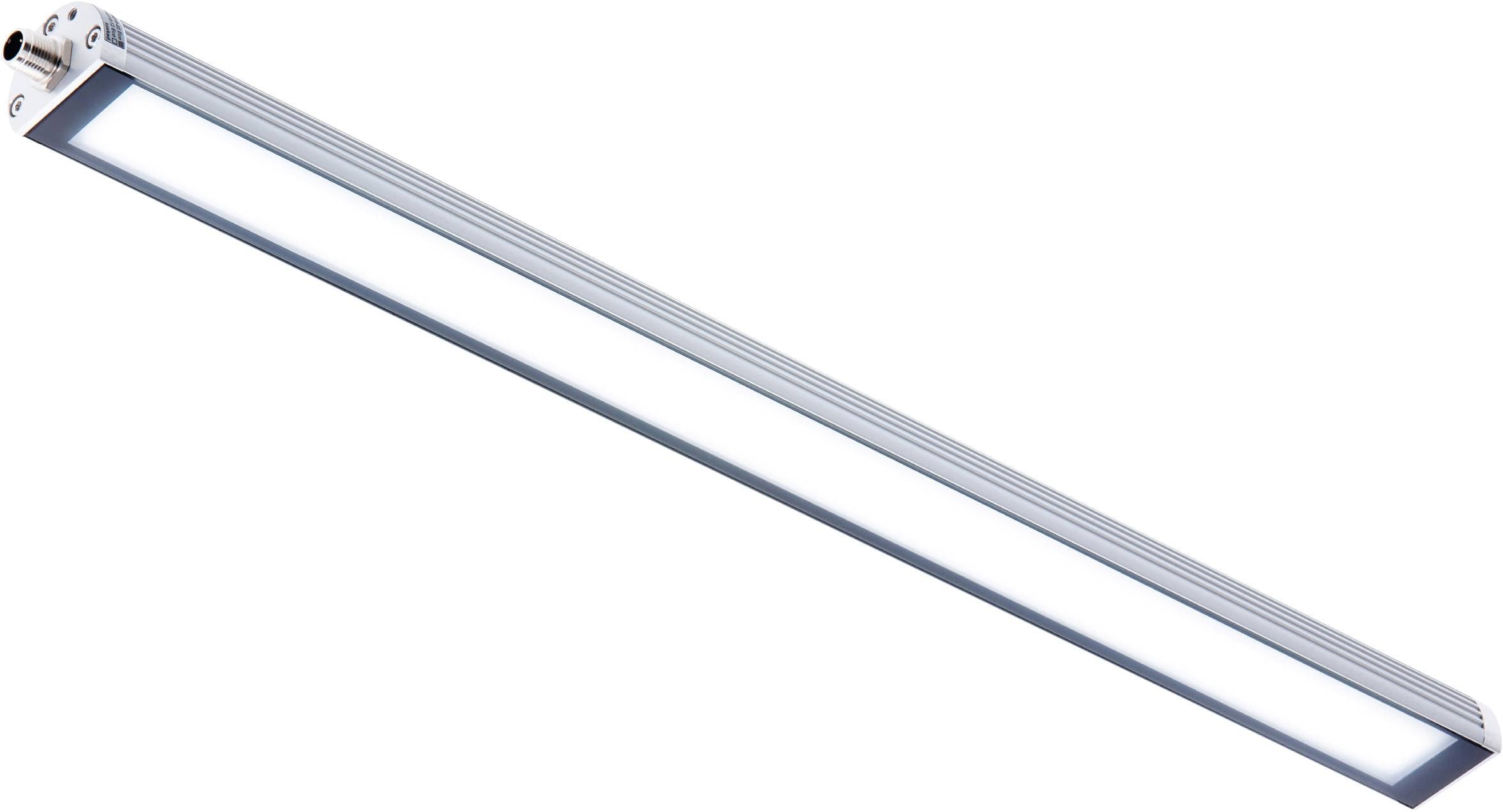 Pravokutna LED-lampa s metalnim okvirom, bijelog sjaja, dijagonalno postavljena. Podesiva za moderne rasvjetne rješenja.