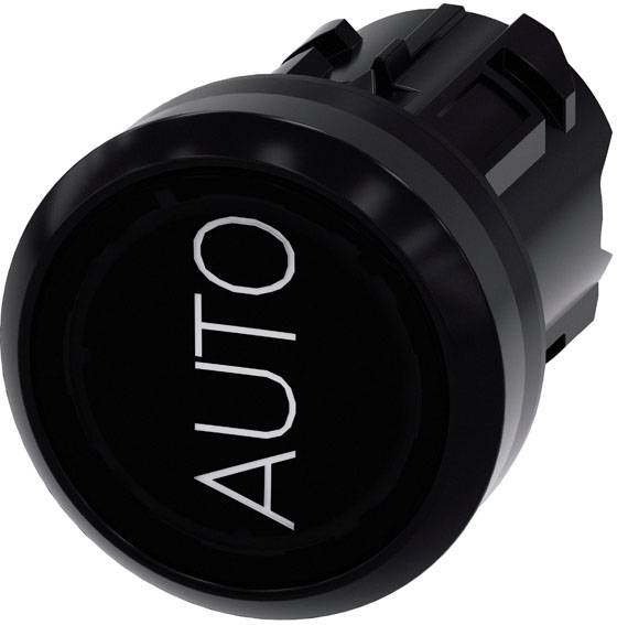 Siemens 3SU10010AB100AQ0 3SU1001-0AB10-0AQ0 svjetleće tipkalo prednji prsten od plastike, okrugao dugme crna 1 St.