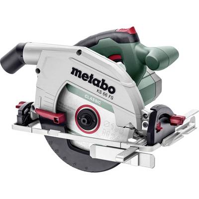 Metabo KS 66 FS kružna pila sa zaštitom oštrice, ručkom i bazom za regulaciju dubine rezanja/kuta.