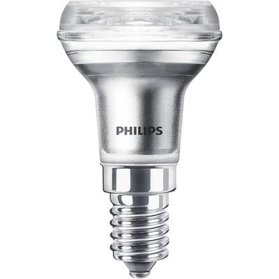 LED žarulja Philips sa srebrnim kućištem i E14 spojem, pogodna za energetski učinkovito osvjetljenje u kućanstvima i uredima.