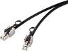 Renkforce RF-4538220 RJ45 mrežni kabel, Patch kabel CAT 6a S/FTP 20.00 m crna s povučenim prstenom za otključavanje 1 St.