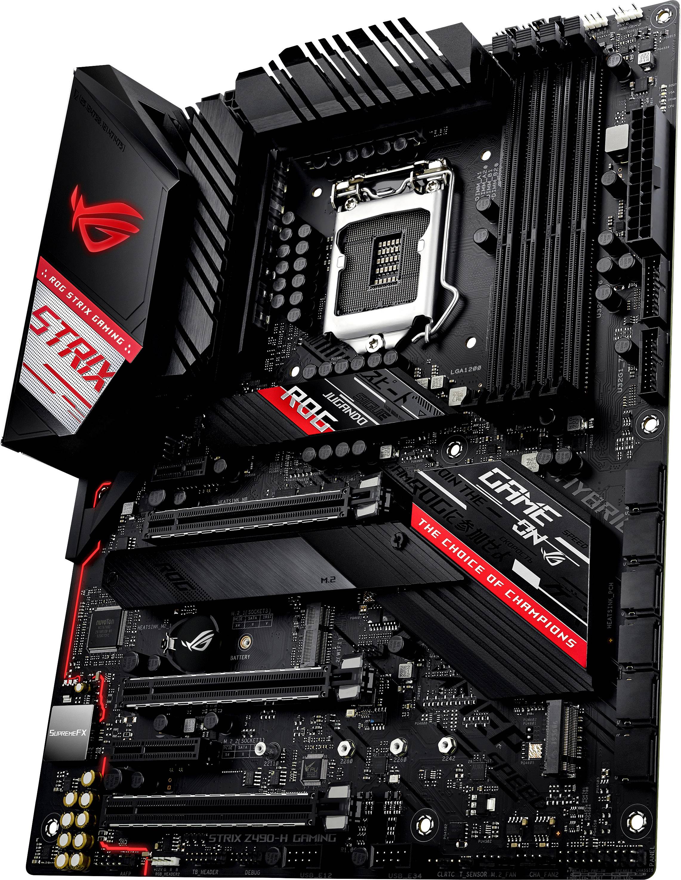 Asus ROG STRIX Z490-H GAMING matična ploča Baza Intel® 1200 Faktor oblika (detalji) ATX Set čipova matične ploče Intel® -1