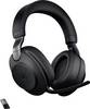 Jabra Evolve 2 85 Over Ear Headset Bluetooth®, žičani stereo crna smanjivanje šuma mikrofona kontrola glasnoće, indikator napunjenosti baterije, utišavanje mikrofona
