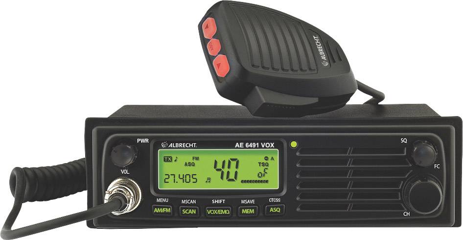 Albrecht AE6491VOX und WP24 12648.S1 CB radio stanica