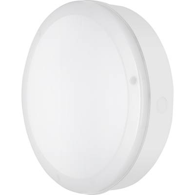 Okrugla, bijela LED stropna lampa ravne površine. Ima jednostavan, moderan stil i pogodna je za unutarnje prostore.