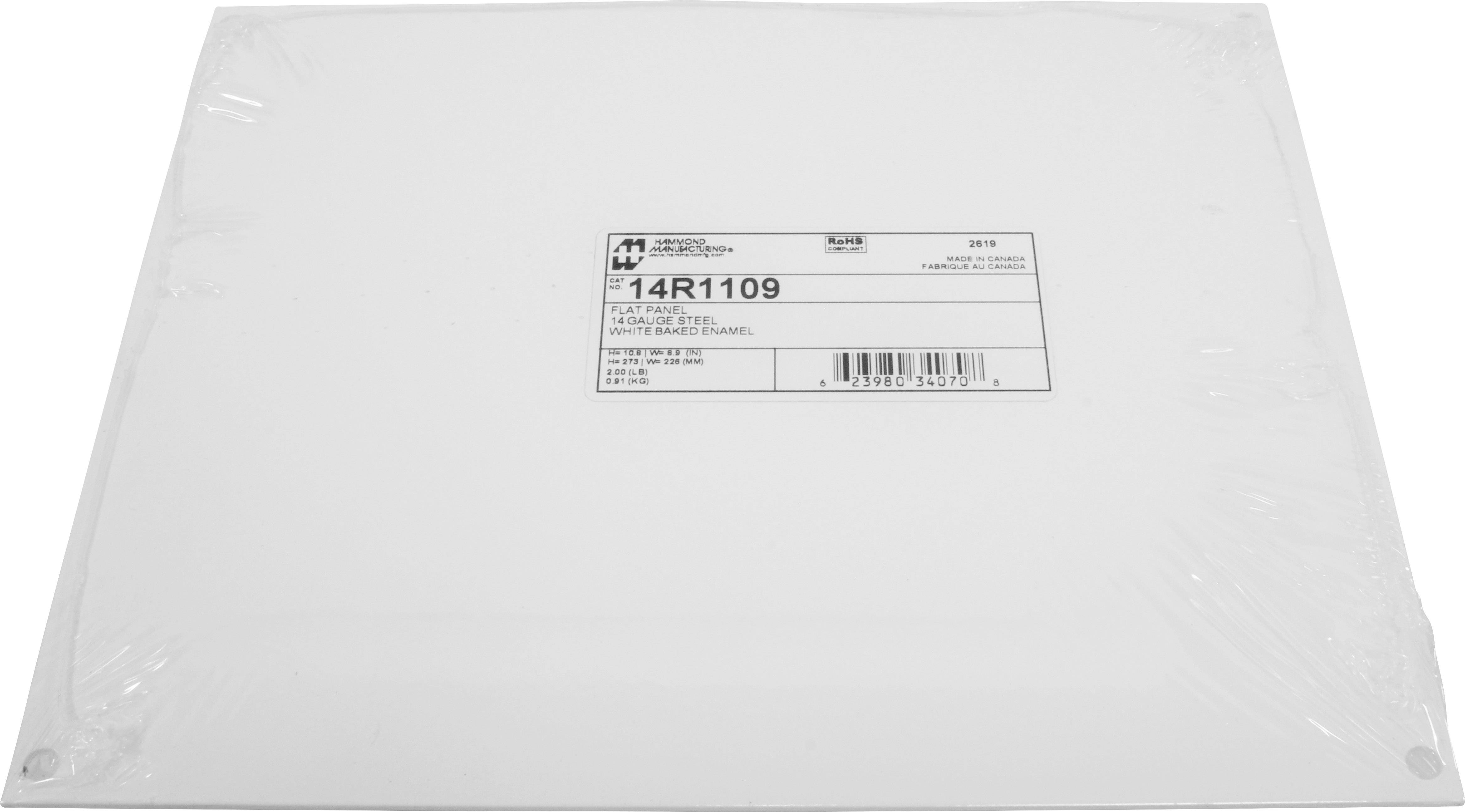 Hammond Electronics Montageplaat Staal Wit (l x b x h) 273 x 226 x 1.8 mm 1 stuk(s)