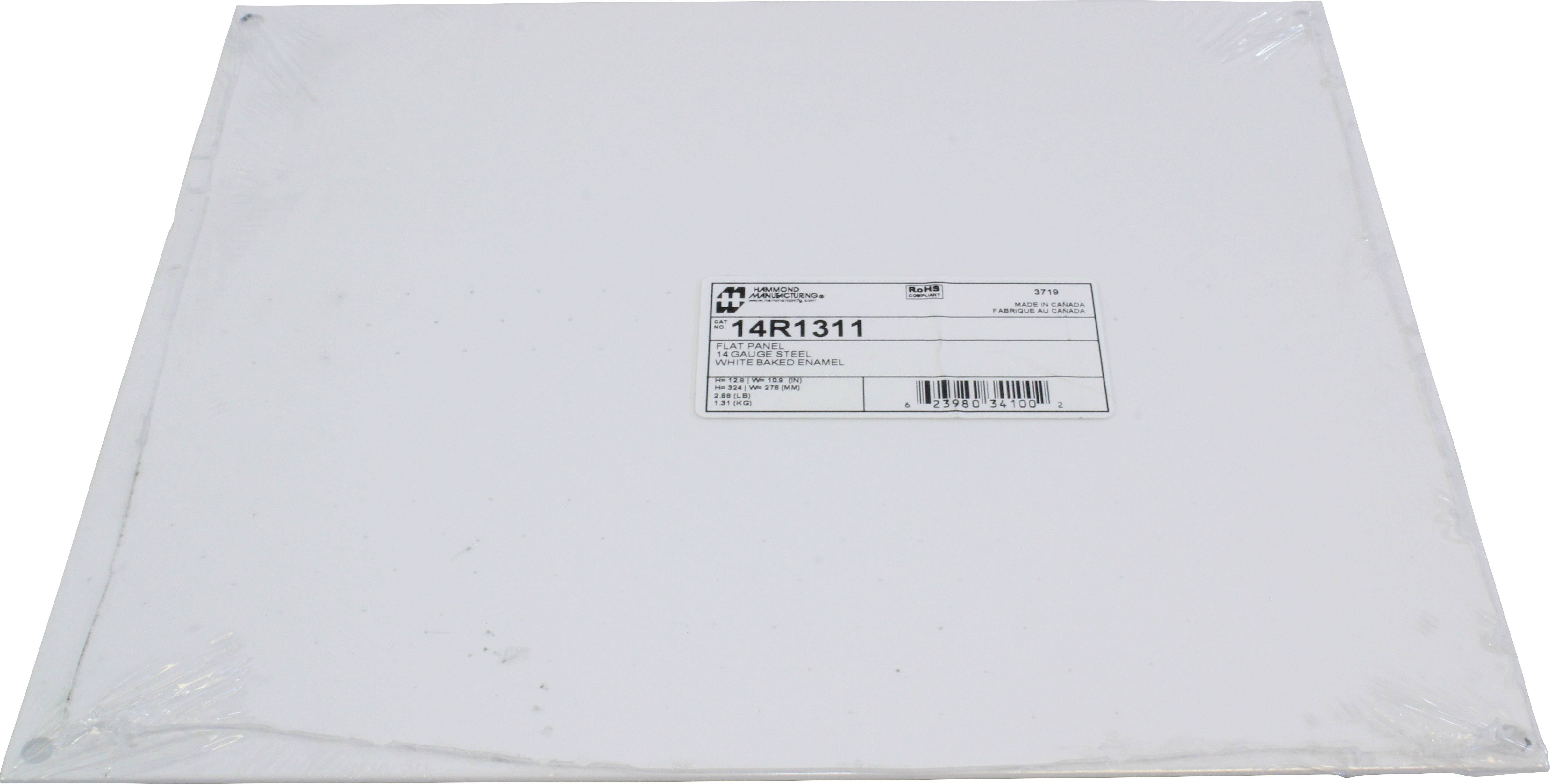 Hammond Electronics Montageplaat Staal Wit (l x b x h) 324 x 276 x 1.8 mm 1 stuk(s)