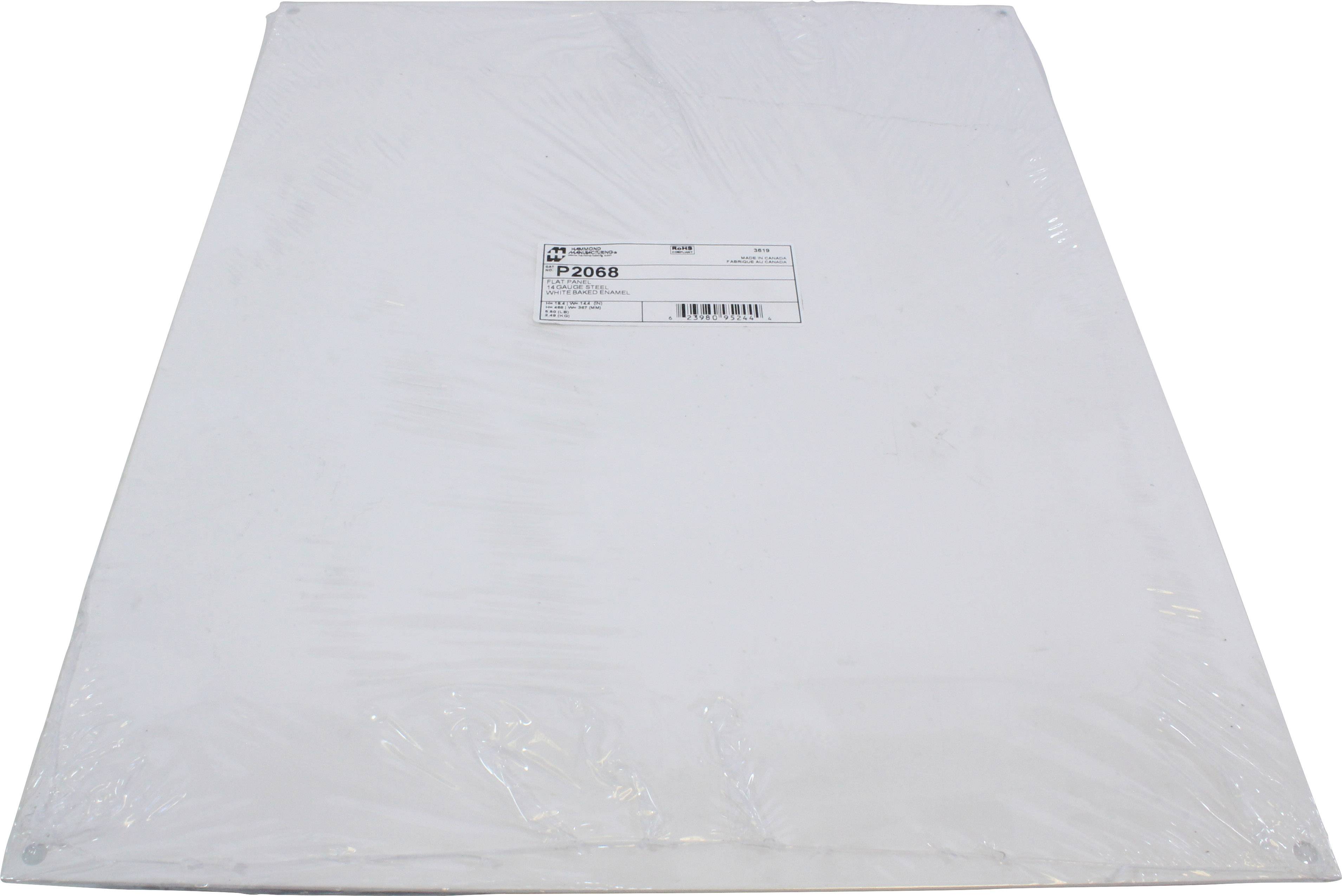 Hammond Electronics Montageplaat Staal Wit (l x b x h) 468 x 367 x 1.8 mm 1 stuk(s)