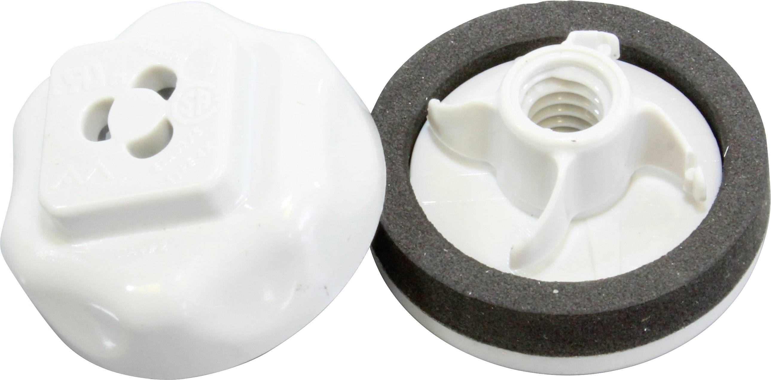 Hammond Electronics Gatenplug Polycarbonaat Lichtgrijs (Ø x h) 28 mm x 12 mm 1 stuk(s)