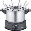 Severin 2470 fondi 1500 W 8 vilica za fondue plemeniti čelik (brušeni), crna