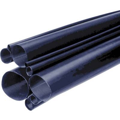 Nekoliko crnih plastičnih cijevi različitih veličina koje leže jedna do druge.