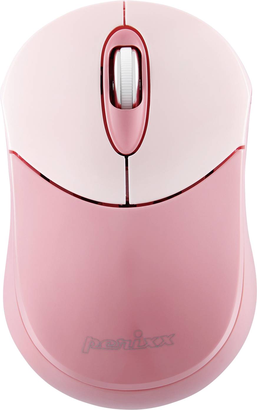 Perixx PERIMICE-802 Pink Muis Bluetooth Pink 3 Toetsen 1000 dpi
