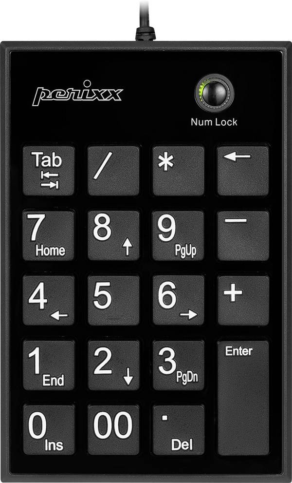Perixx PERIPAD-202 U B žičani numerička tipkovnica  crna