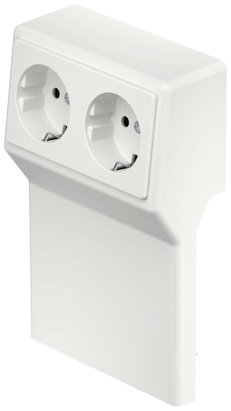 OBO Bettermann SL 2GT20110 rws Inzetstuk voor stopcontact voor Accessoires voor elektroplintsysteem Zuiver wit 1 stuk(s)