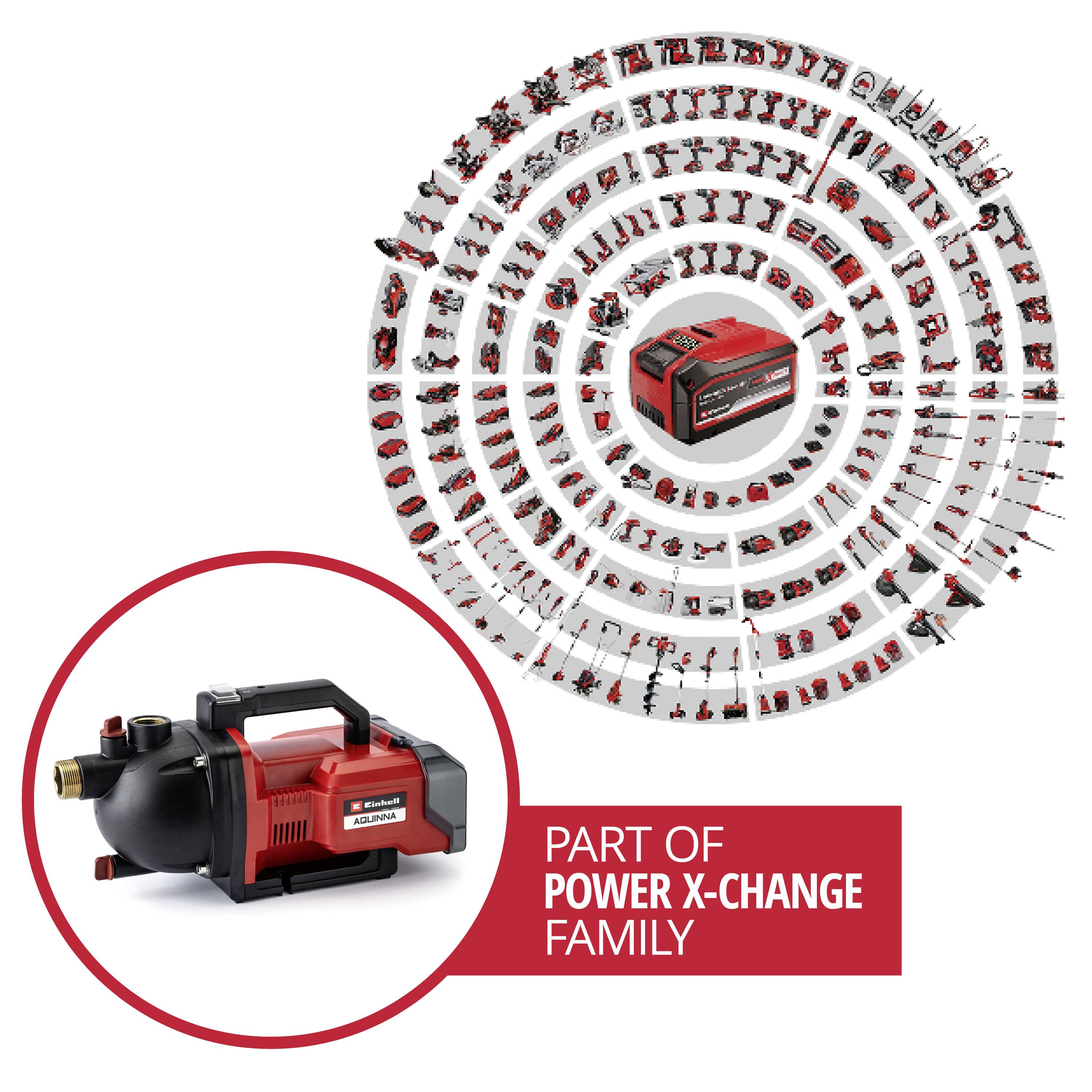 Einhell AQUINNA 36/30 Power X-Change vrtna pumpa 3000 l/h 26 m-2