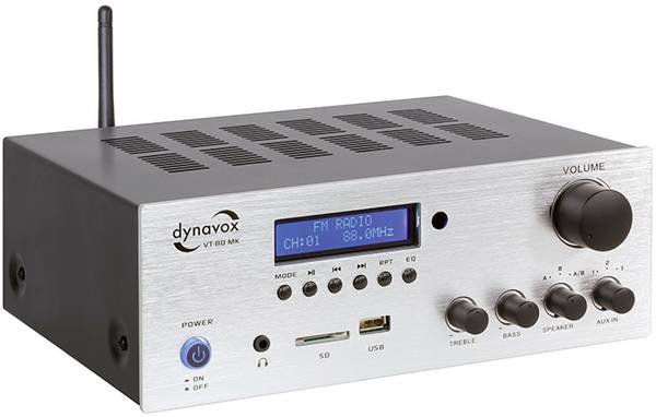 Dynavox VT-80 MK stereo pojačalo 2 x 75 W bijela USB