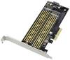 Digitus DS-33172 2+1 ulaza M.2 kontroler PCIe x4 Pogodno za (SSD): 2230, 2242, 2260, 2280, 22110 uklj. nisko profilna ploča s utorom