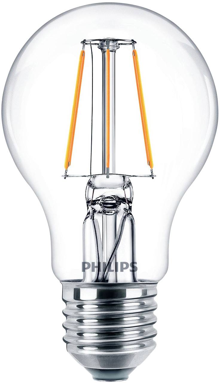 Energetski učinkovita žarulja sa vidljivim filamentima, tipičan dizajn modernih LED svjetiljki, pogodan za unutarnju rasvjetu.