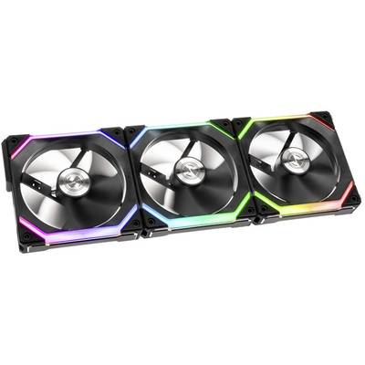 Lian Li UNI FAN SL120 RGB PWM ventilator za PC kućište crna, RGB (Š x V x D) 122.8 x 25 x 122.4 mm uklj. LED rasvjeta
