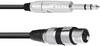 Omnitronic 30225182 XLR adapterski kabel [1x XLR utičnica 3-polna - 1x klinken utikač 6.3 mm (stereo)] 2.00 m crna