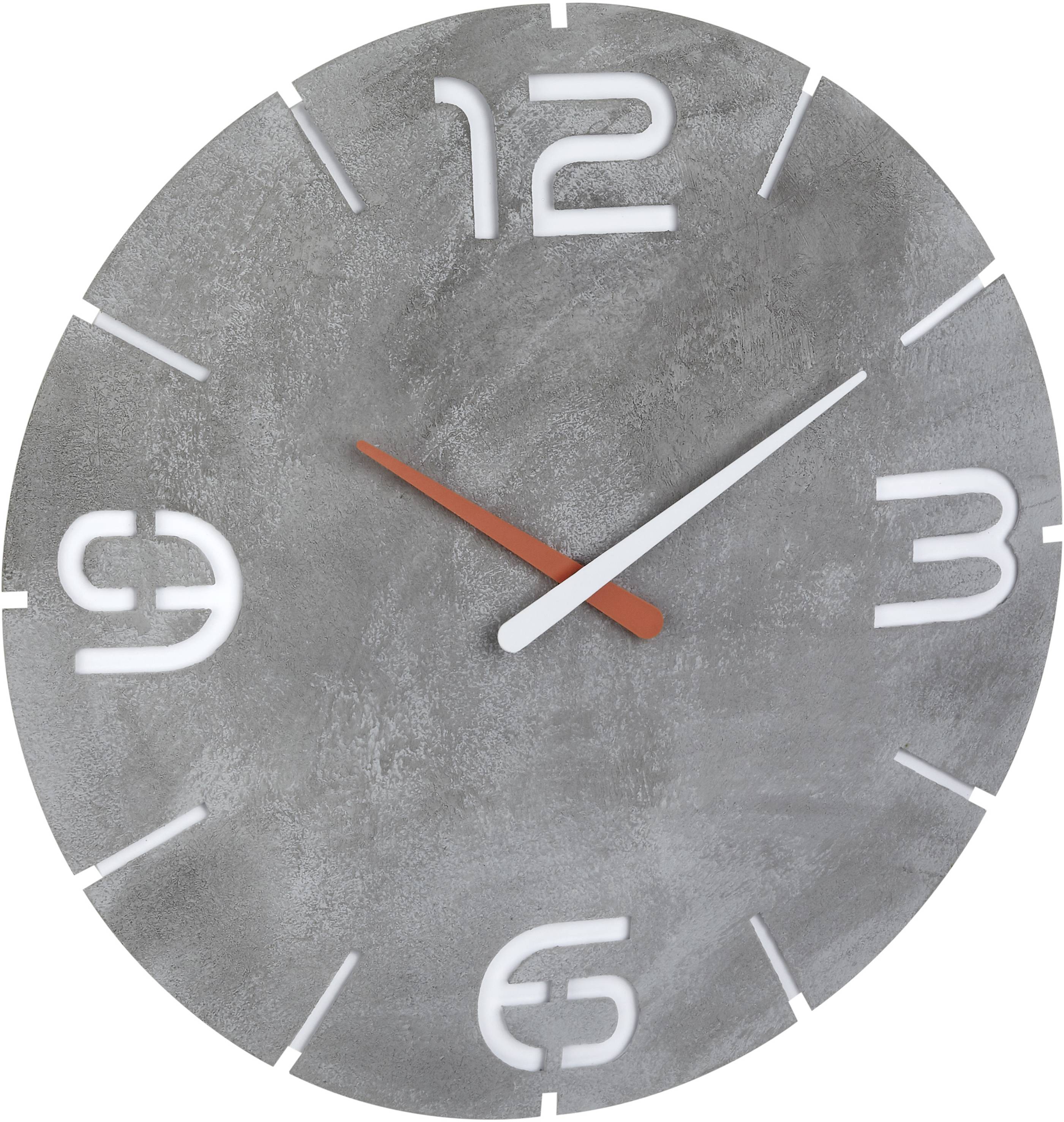 TFA Dostmann 60.3536.15 Wandklok Zendergestuurd 35 cm x 35 mm Beton-grijs