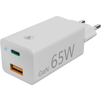 Hama GaN USB punjač 65 W USB, USB-C® utičnica (power delivery) bijela utičnica-0