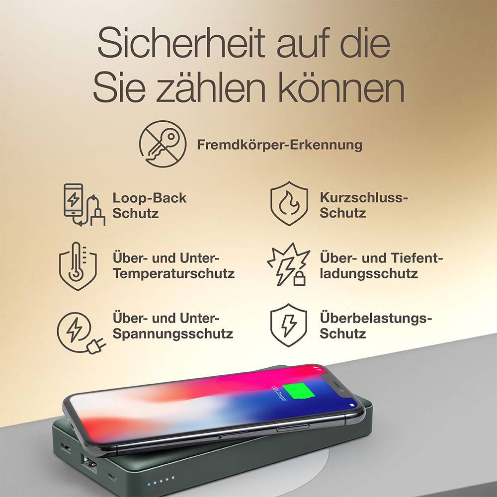 GP 165Q10AGREY powerbank (rezervna baterija) 10000 mAh LiPo crna-10